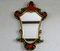 Vintage Florentine Gold and Red Mirror, Italy, 1950s 2