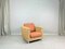 Vintage French Woven Rattan Wicker Armchair with Cushions from Ligne Roset 2