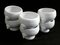 Vintage French Onion Soup Bowls White Porcelain, 1990s, Set of 6 2