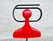 Italian Red Valet Stand by Anna Castelli Ferrieri for Kartell, 1980s, Image 5