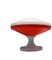 Lámpara de escritorio era espacial vintage en rojo y blanco, años 60, Imagen 7