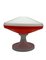 Vintage Space Age Desk Lamp in Red & White, 1960s, Image 9