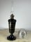 Lámpara de aceite de cerámica de bronce y vidrio, Italia, años 30, Imagen 10