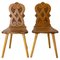Vintage French Dining Chairs in Oak, Set of 2 1