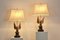 Large Belgian Brass Eagle Sculptured Table Lamps for Deknudt, Set of 2 5