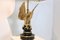 Large Belgian Brass Eagle Sculptured Table Lamps for Deknudt, Set of 2, Image 4