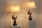 Large Belgian Brass Eagle Sculptured Table Lamps for Deknudt, Set of 2 2