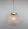 Mid-Century Czechoslovakian Clear Glass Ball Pendant Light, 1970s, Image 4