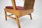 Beech and Rattan Armchair attributed to Uluv, Czechoslovakia, 1960s 18