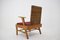 Beech and Rattan Armchair attributed to Uluv, Czechoslovakia, 1960s 25
