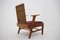 Beech and Rattan Armchair attributed to Uluv, Czechoslovakia, 1960s 8
