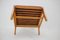 Beech and Rattan Armchair attributed to Uluv, Czechoslovakia, 1960s 16