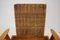 Beech and Rattan Armchair attributed to Uluv, Czechoslovakia, 1960s, Image 15