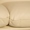 Cream Leather Francis 2-Seater Sofa from Koinor 4