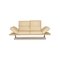 Cream Leather Francis 2-Seater Sofa from Koinor 1