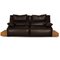 Brown Leather Free Motion Edit 3 Loveseat 1