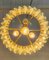 Vintage Italian Glass and Brass Chandelier, 1970s, Image 2