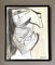 H. Woodruff, Composizione astratta, Acquarello su tela, Metà XX secolo, Con cornice, Immagine 5