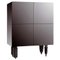 Multileg Cabinet in Black Glossy Laquer with Glass Top Finish from BD Barcelona 1