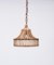 Mid-Century Italian French Riviera Round Bamboo and Rattan Pendant Light, 1960s, Image 6