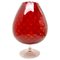Vintage Italian Red Opaline Vase, 1960s 1