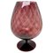 Vase Vintage en Opaline Rouge, Italie, 1960s 1