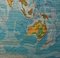 Mapa del mundo mural vintage, años 70, Imagen 5