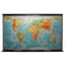 Mapa del mundo mural vintage, años 70, Imagen 1