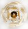 Lampadario vintage in vetro di Murano con 24 dischi dorati, Italia, anni '90, Immagine 5