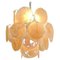 Vintage Italian Murano Chandelier with 24 Gold Disks, 1990s 9