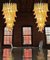 Large Italian Murano Glass Spiral Chandelier with 83 Amber Glass Petals, 1990s 4