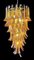 Large Italian Murano Glass Spiral Chandelier with 83 Amber Glass Petals, 1990s 10