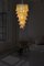 Lampadario a spirale grande in vetro di Murano con 83 petali in vetro ambrato, Italia, anni '90, Immagine 8