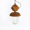 Czech Industrial Rusted Pendant Lights, 1960s 16