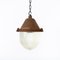 Industrial Pendant Lights with Prismatic Glass 1