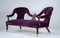 Victorian Barley Twist Rosewood Sofa in Velvet, England, 1900s 2