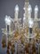 Italian Murano Amber Glass Drop Chandelier, Italy, 1950s 13