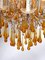 Italian Murano Amber Glass Drop Chandelier, Italy, 1950s 2