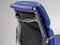 Chaise de Bureau Soft Pad Ea208 en Cuir Bleu et Aluminium par Charles & Ray Eames pour Vitra, 1990s 11