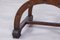 Wooden Savonarola Chair with Carved Armrest,s Late 1800s 8