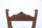 Wooden Savonarola Chair with Carved Armrest,s Late 1800s 6