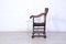 Wooden Savonarola Chair with Carved Armrest,s Late 1800s, Image 4