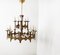 Vintage Hammered Copper Chandelier, 1970s, Image 1