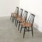 Fanett Dining Chairs by Ilmari Tapiovaara for Edsby Verken, Sweden, 1961, Set of 4 2
