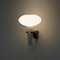 Mushroom Wall Lamp in Teak and White Glass from Artimeta, 1960s 6