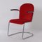 413-R Stuhl in Roter Manchester von Willem Hendrik Gispen für Gispen, 1950er 2