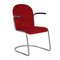413-R Chair in Red Manchester by Willem Hendrik Gispen for Gispen, 1950s, Image 1
