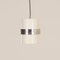 White Cylinder Pendant with Polished Band from Philips, 1970s 5
