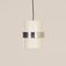 White Cylinder Pendant with Polished Band from Philips, 1970s, Image 5