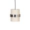 White Cylinder Pendant with Polished Band from Philips, 1970s 1